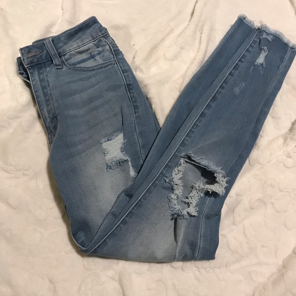 fashion nova ripped high waisted jeans